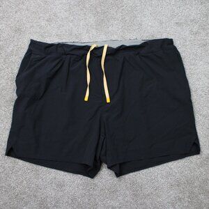 Wellen Sevens Sports Shorts Mens 2XL XXL Black Lined HUCKLEBERRY w/ 5" inseam